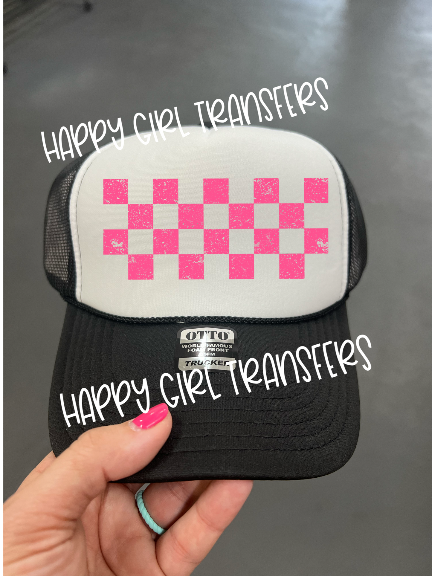 DISTRESSED CHECKERED - DTF TRANSFER