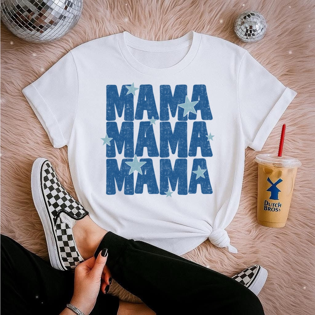 MAMA WITH STARS - DTF TRANSFER