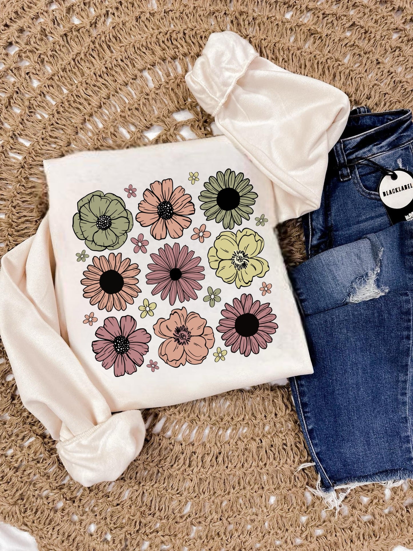 BOHO FLOWERS - DTF TRANSFER