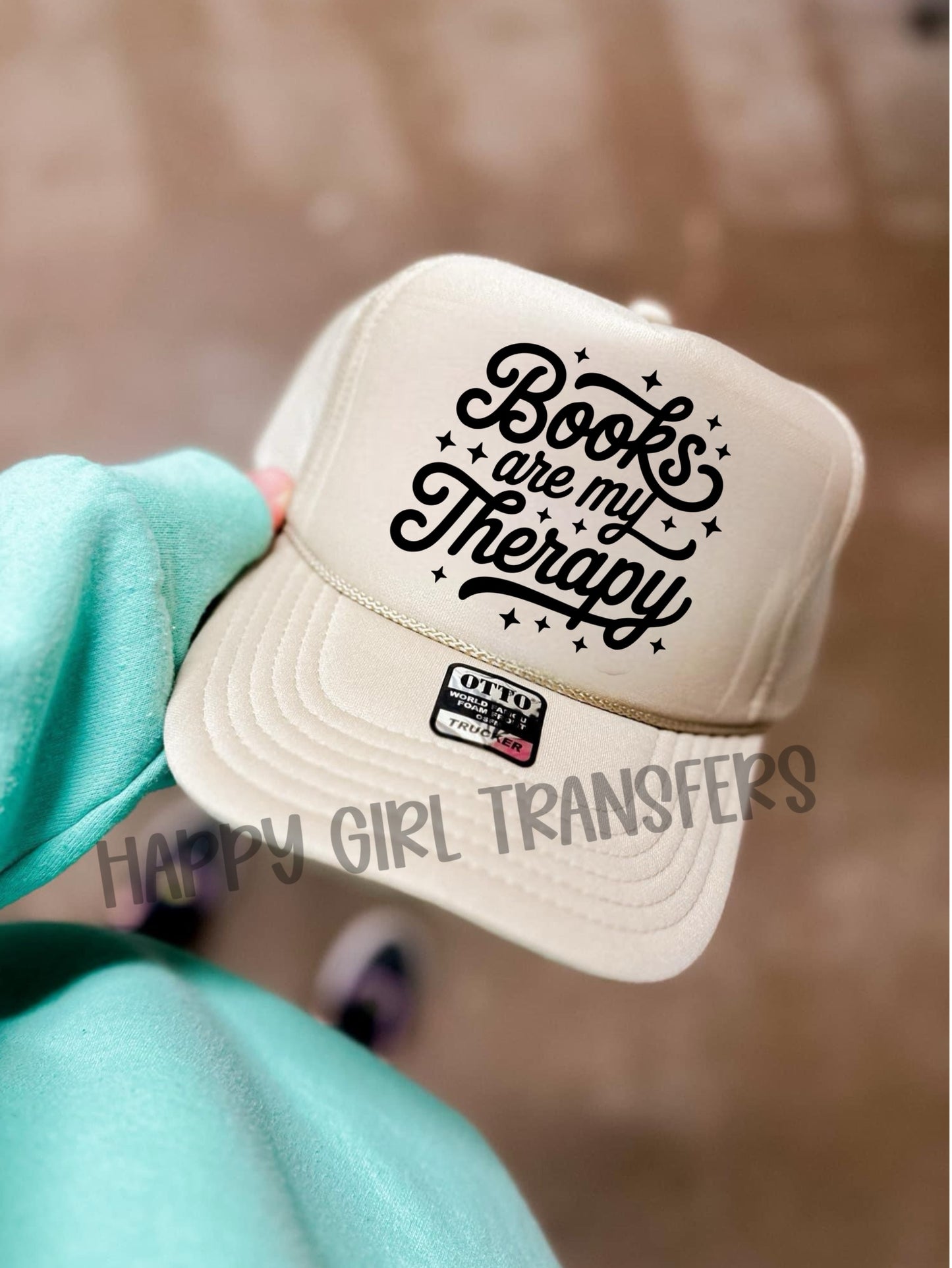 BOOKS ARE MY THERAPY - DTF TRANSFER