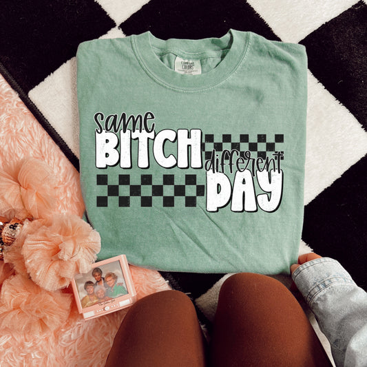 SAME BITCH DIFFERENT DAY - DTF TRANSFER
