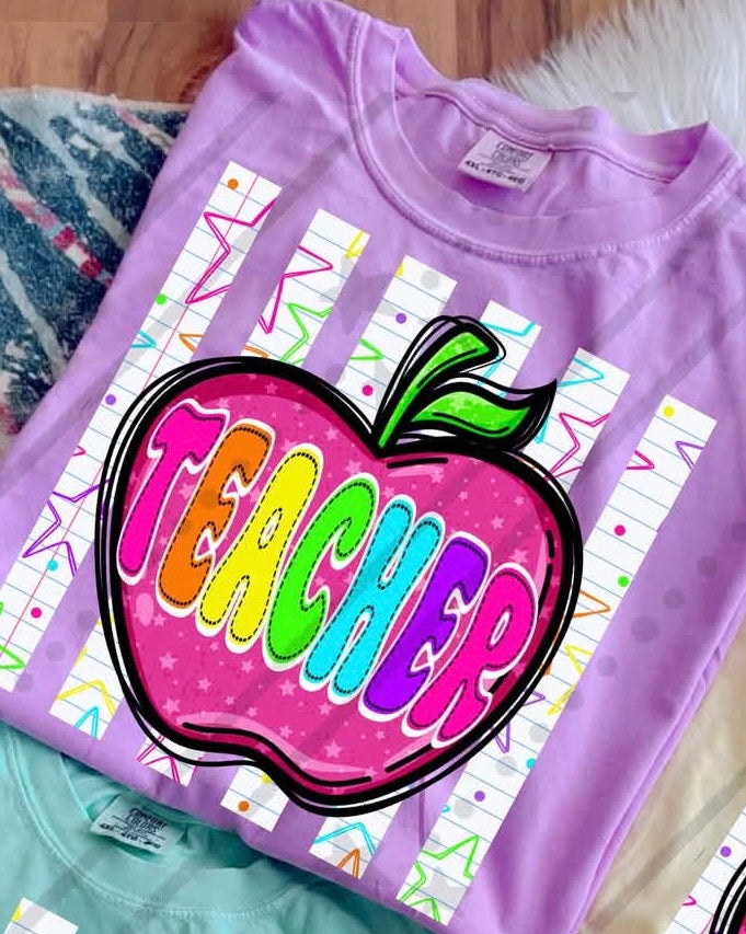 APPLE TEACHER - DTF TRANSFER