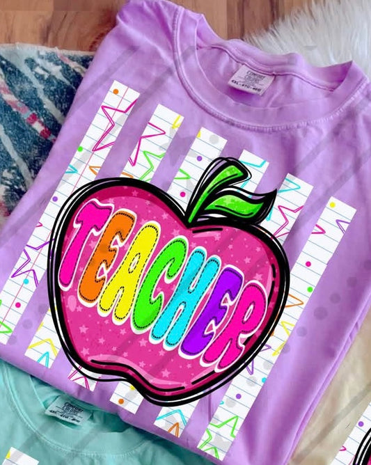 APPLE TEACHER - DTF TRANSFER