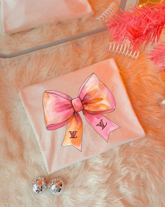 BOUGIE PINK BOW - DTF TRANSFER