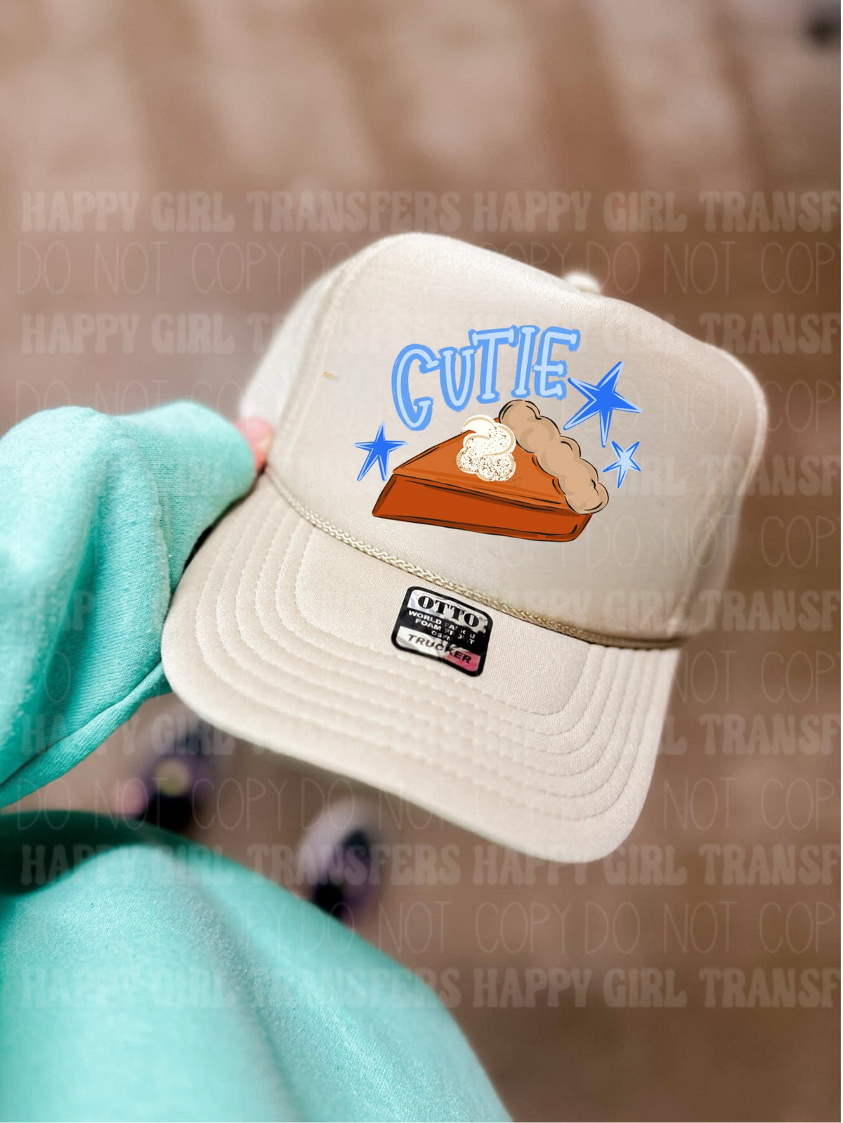 BLUE CUTIE PIE - DTF TRANSFER