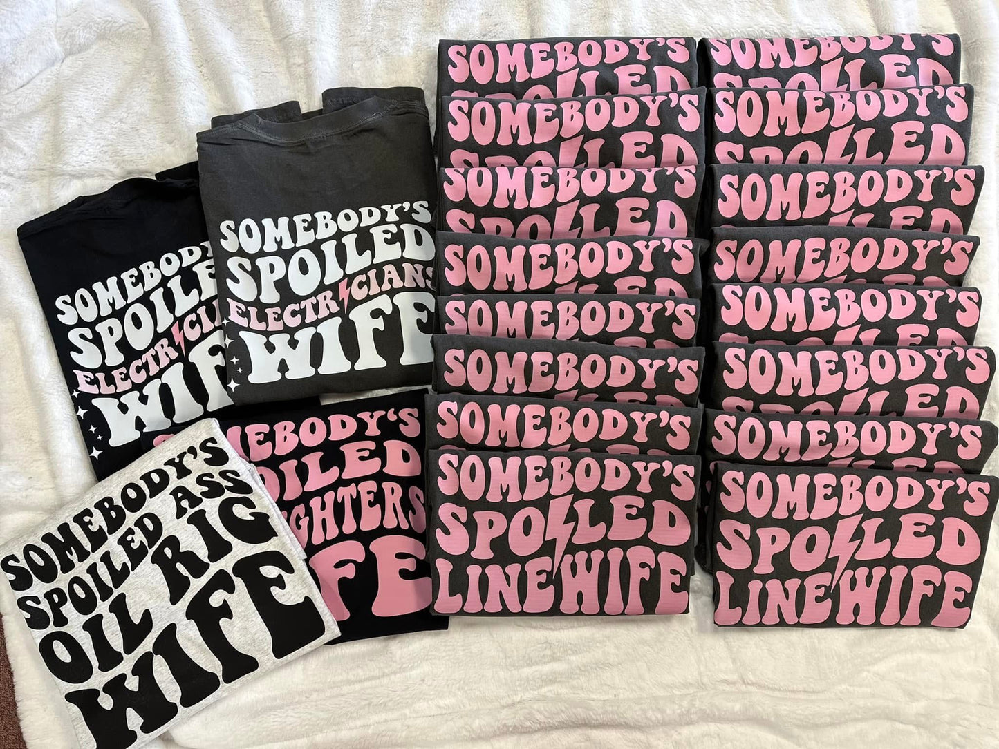 SOMEBODY’S SPOILED LINEWIFE (pink)- DTF TRANSFER