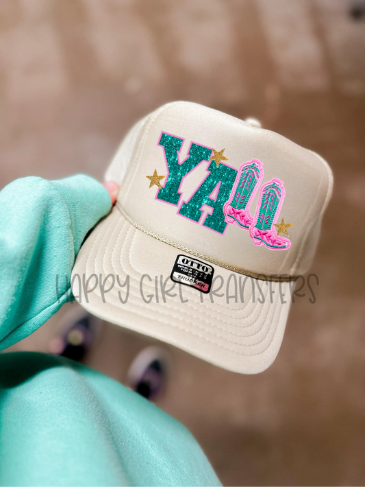 YALL FAUX HAT PATCH - DTF TRANSFER