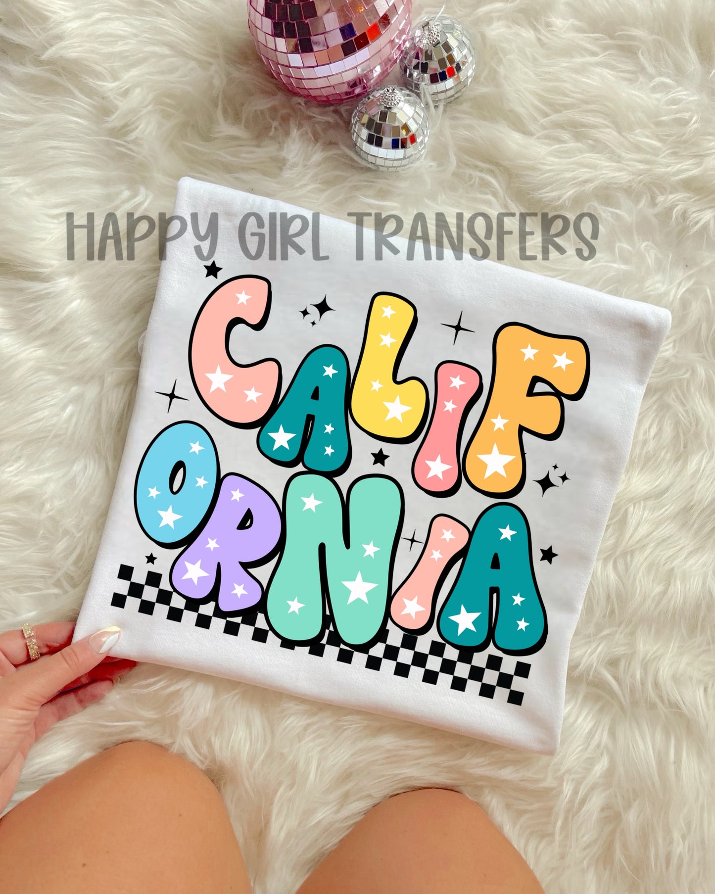 RETRO CALIFORNIA - DTF TRANSFER