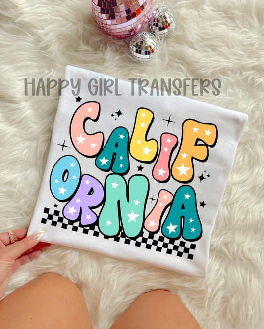RETRO CALIFORNIA - DTF TRANSFER