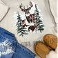 VINTAGE SNOW DEER - DTF TRANSFER