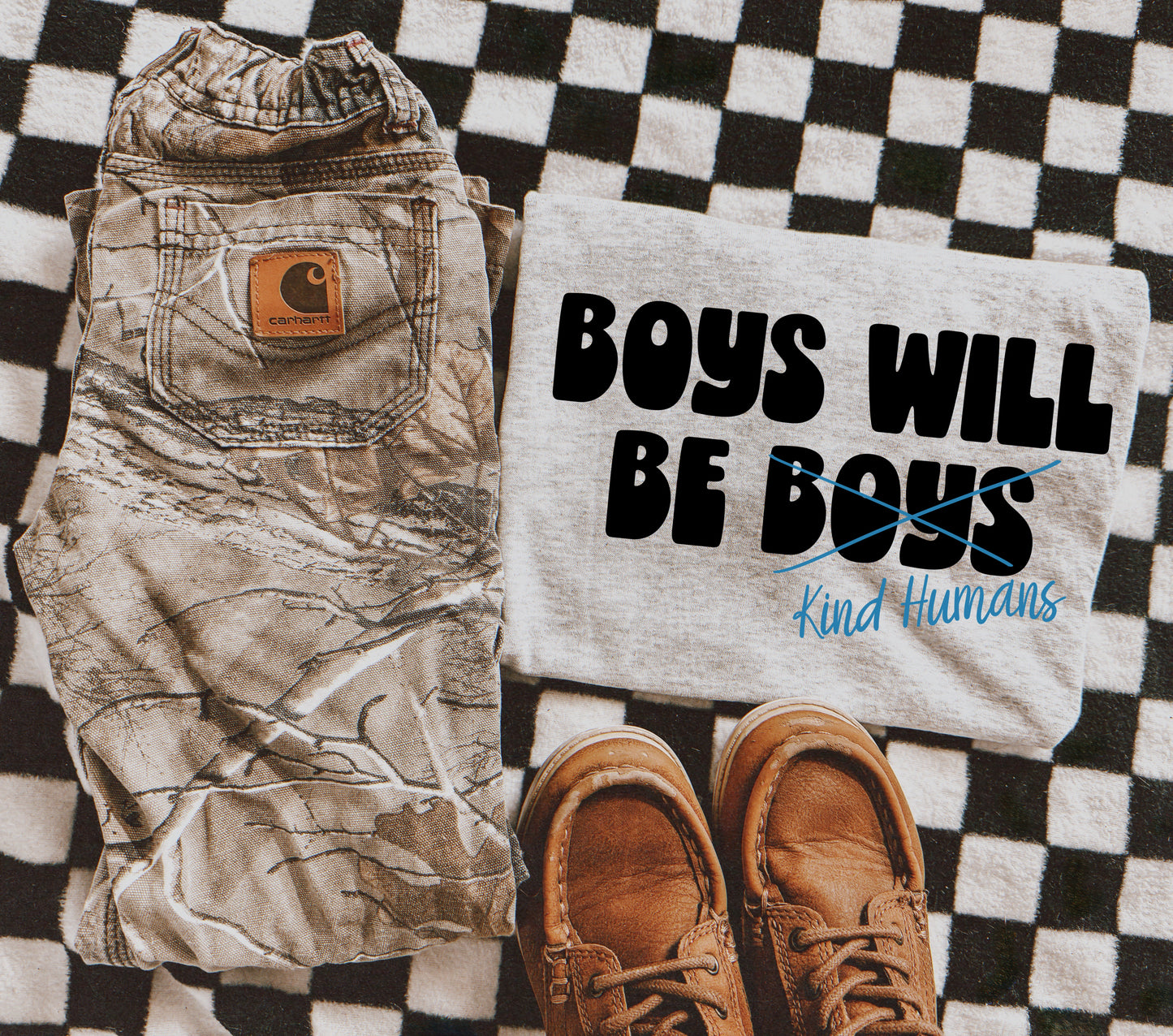 BOYS WILL BE KIND HUMANS - DTF TRANSFER