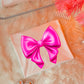 NEON PINK BOW - DTF TRANSFER