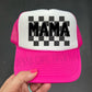 DISTRESSED CHECKERED MAMA  - DTF TRANSFER
