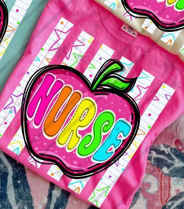 APPLE NURSE - DTF TRANSFER
