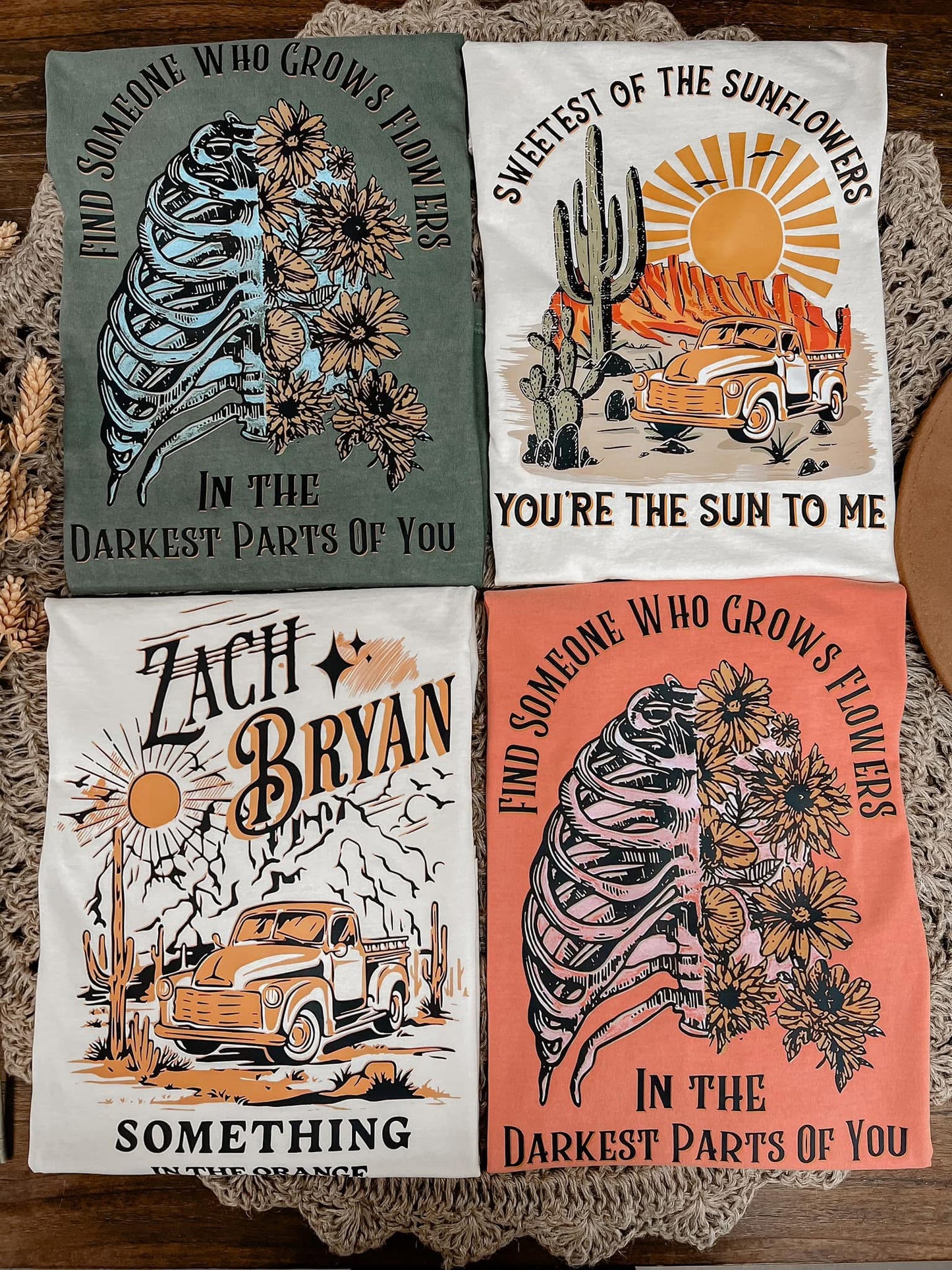 ZACH BRYAN FIND SOMEONE WHO GROWS FLOWERS - DTF TRANSFER