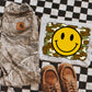 CAMO WITH YELLOW SMILEY - DTF TRANSFER