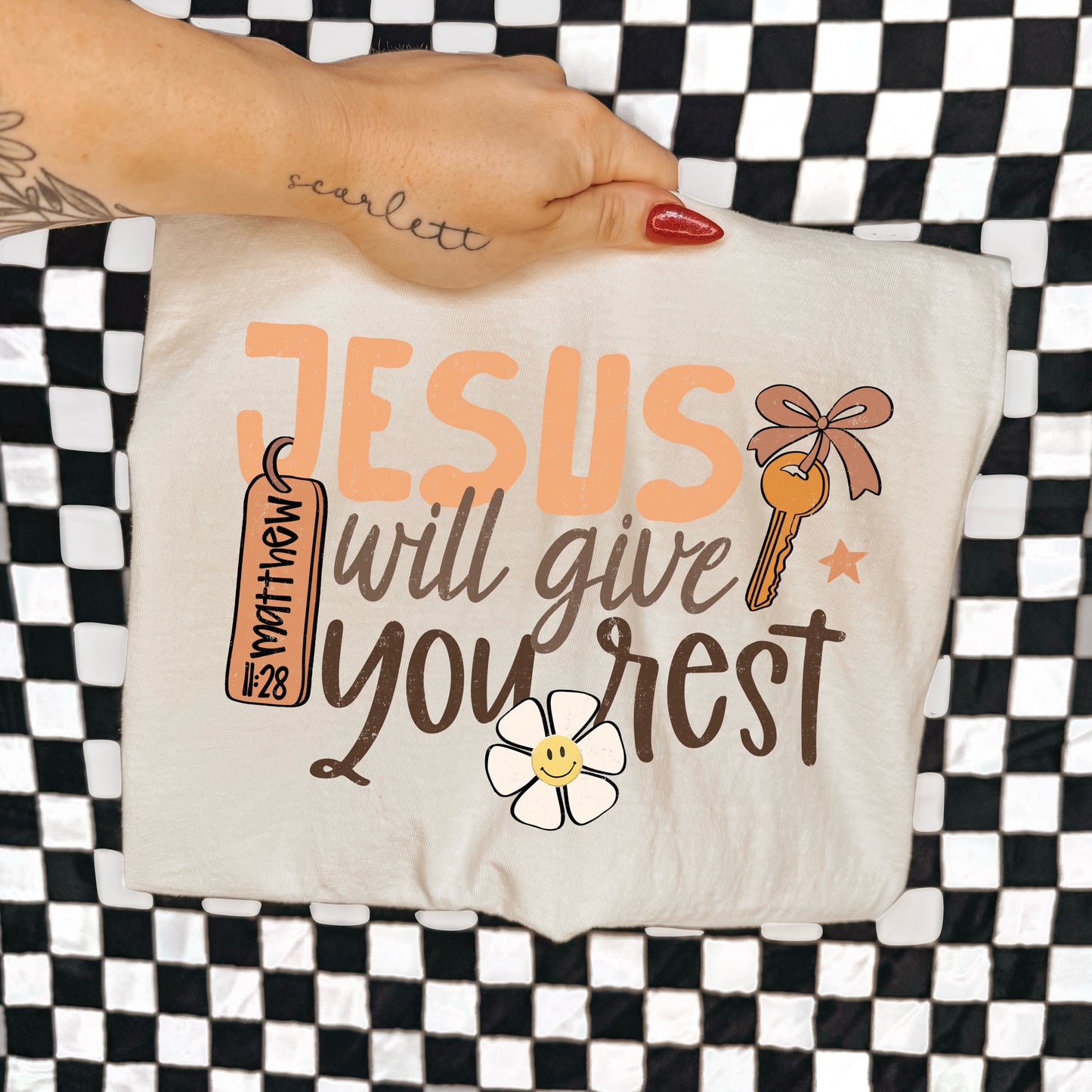 JESUS WILL GIVE YOU REST - DTF TRANSFER