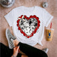 COWHIDE HEART - DTF TRANSFER