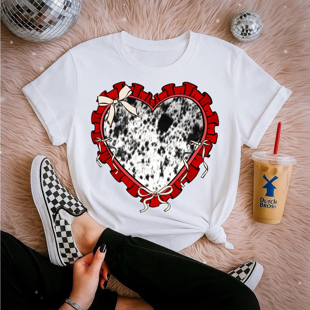 COWHIDE HEART - DTF TRANSFER