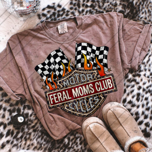 FERAL MOMS CLUB CHECK FLAGS - DTF TRANSFER