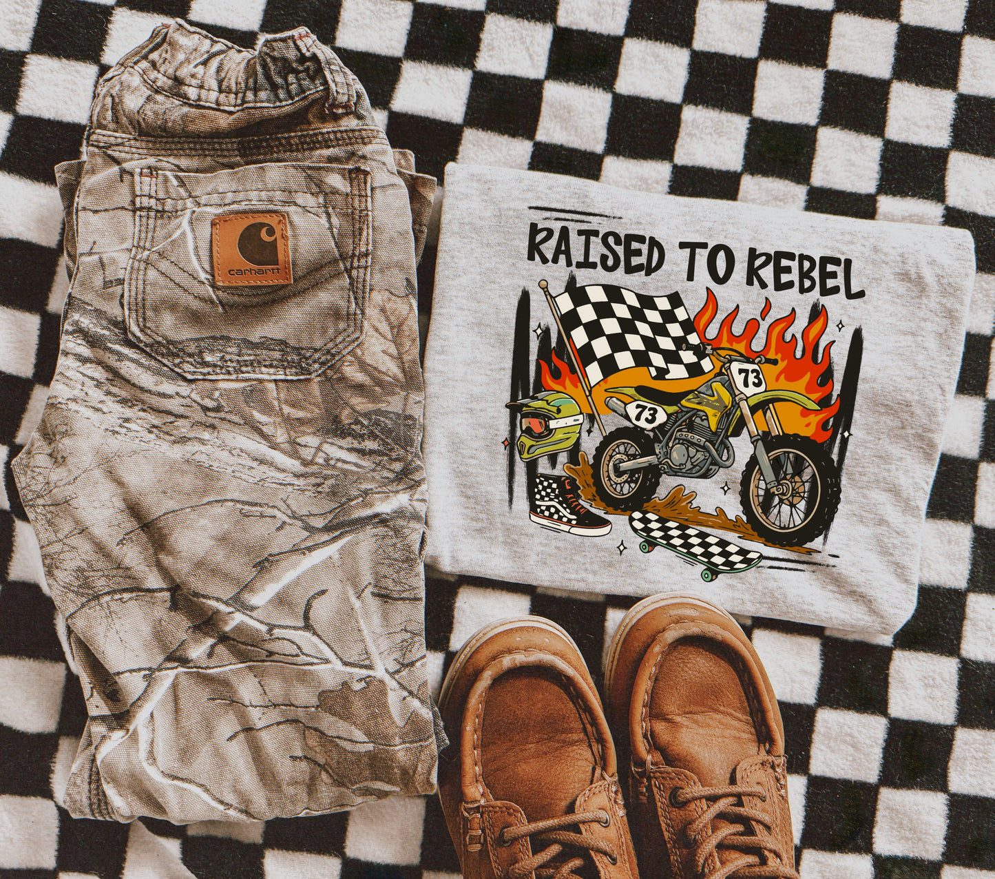 RAISED TO REBEL  - DTF TRANSFER