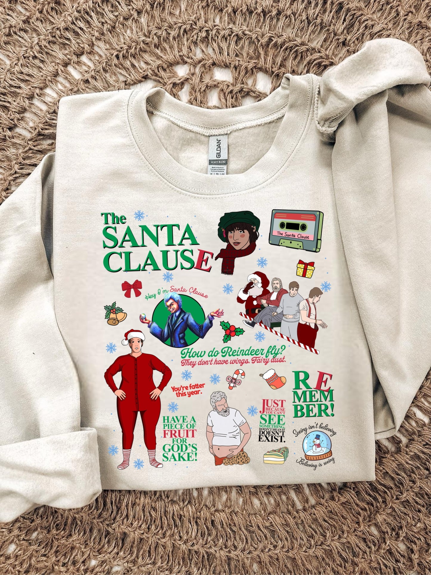 THE SANTA CLAUSE COLLAGE - DTF TRANSFER