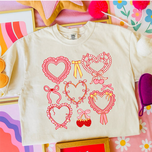 FRILLY HEARTS - DTF TRANSFER
