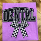 DENTAL CHECKERED BOW - DTF TRANSFER