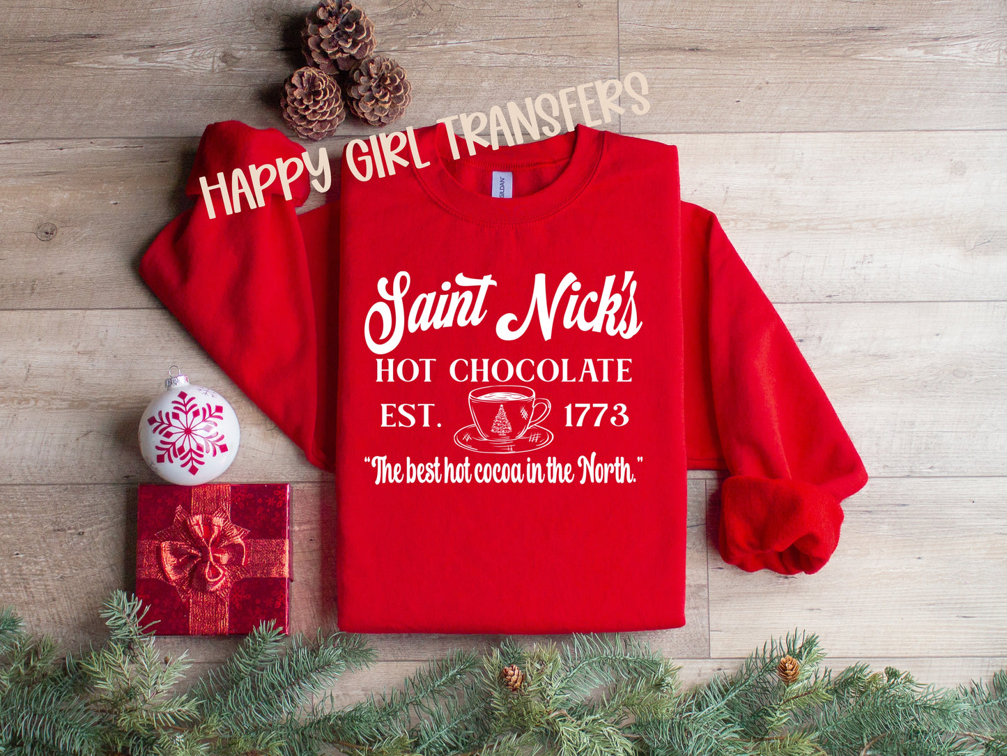 SAINT NICK’S HOT CHOCOLATE - DTF TRANSFER