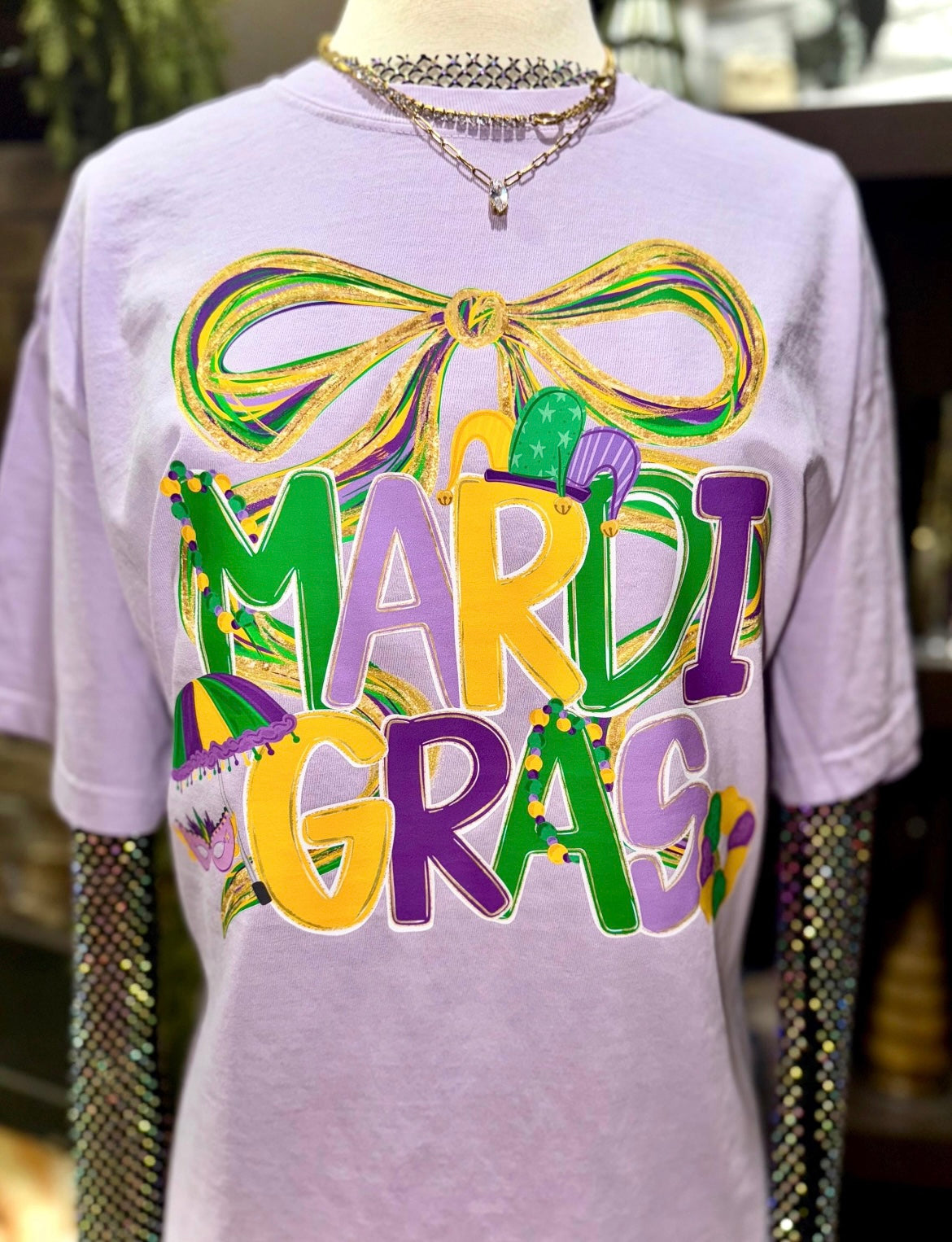 MARDI GRAS COQUETTE- DTF TRANSFER