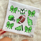 GREEN FOOTBALL COQUETTE - DTF TRANSFER