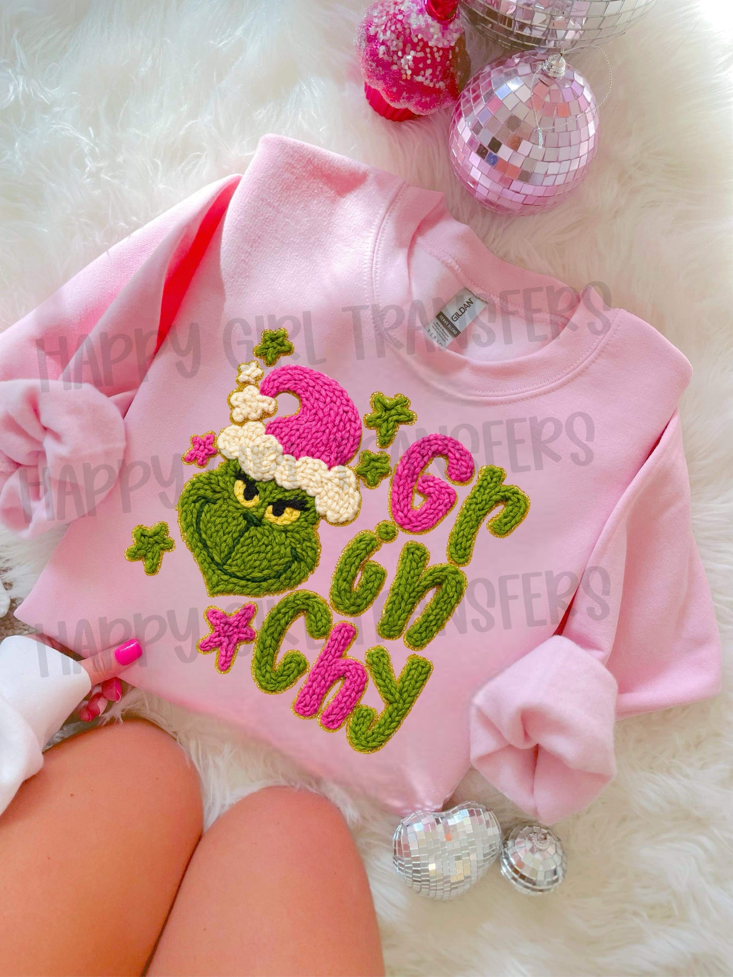 FAUX YARN GRINCHY - DTF TRANSFER