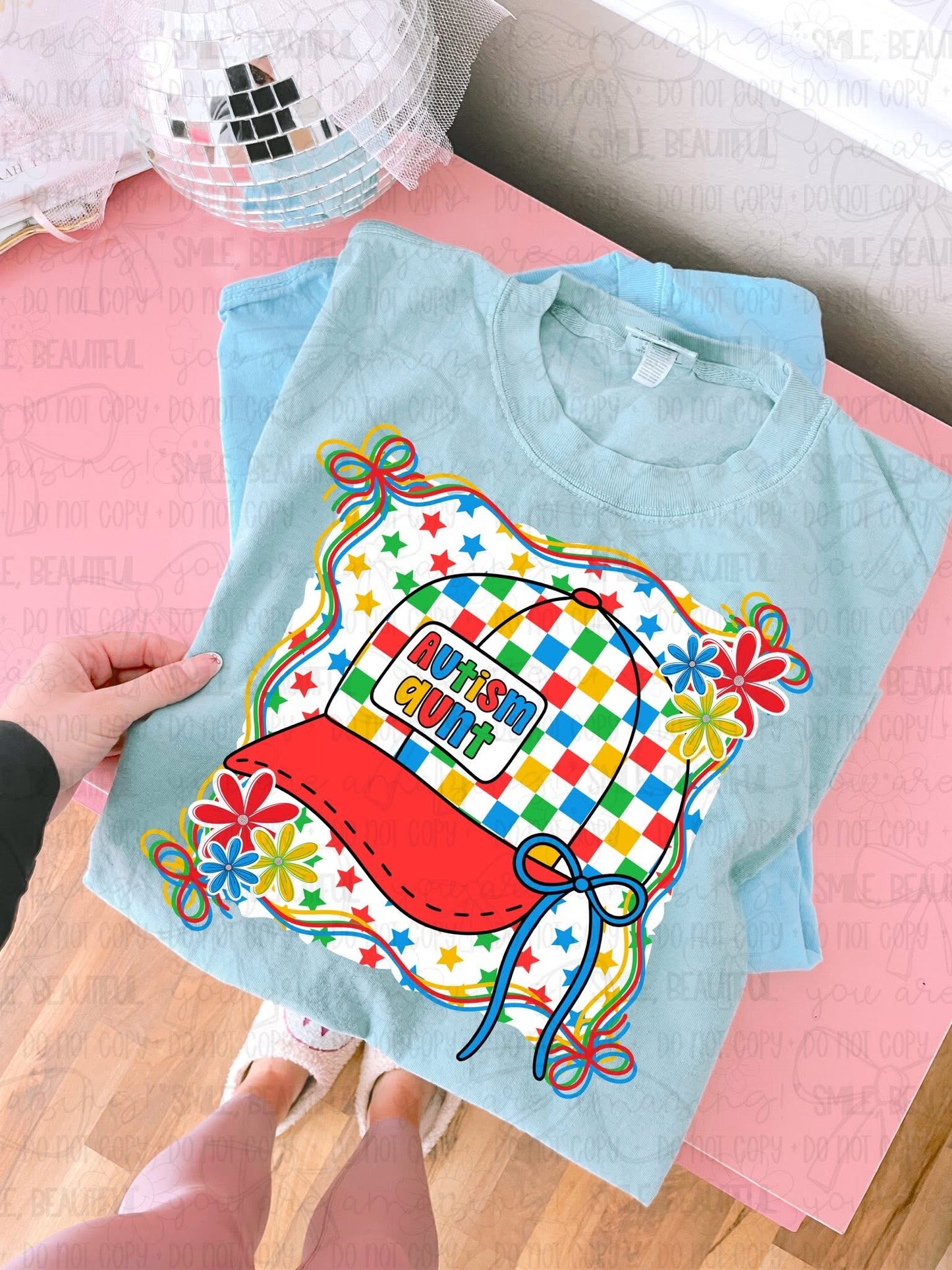 AUTISM AUNT TRUCKER HAT - DTF TRANSFER