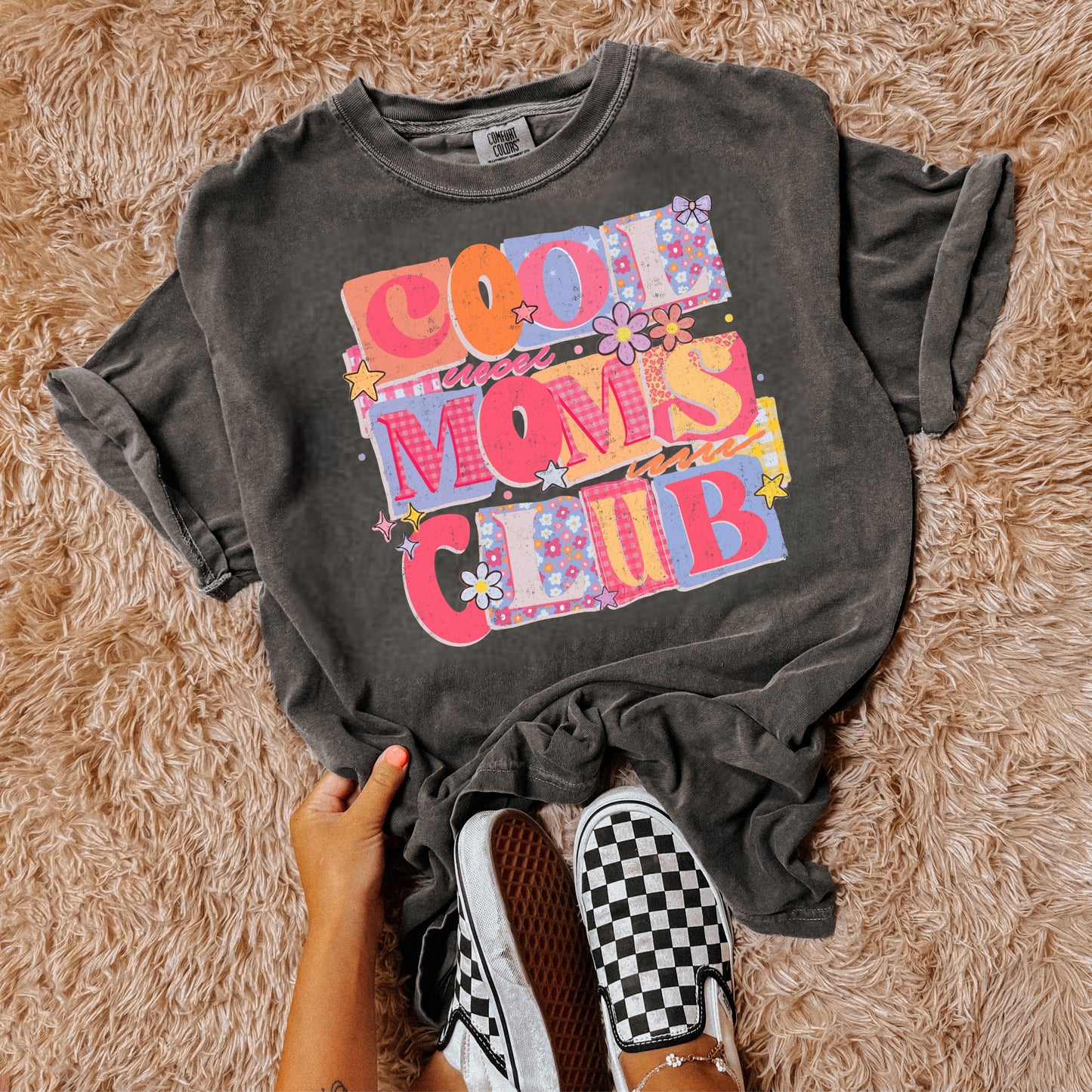 COLORFUL COOL MOMS CLUB - DTF TRANSFER