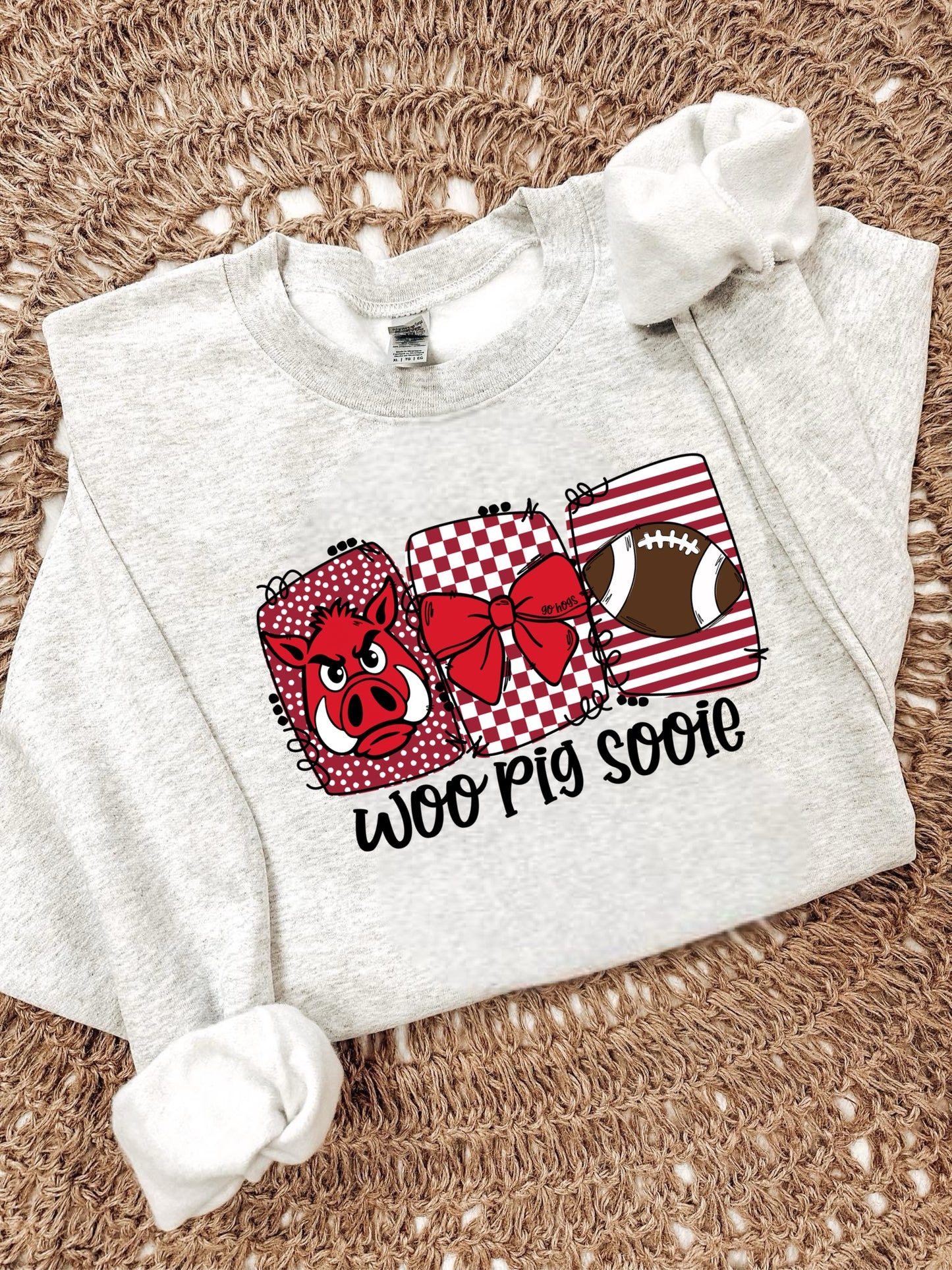 CUTE PREPPY WOO PIG SOOIE - DTF TRANSFER