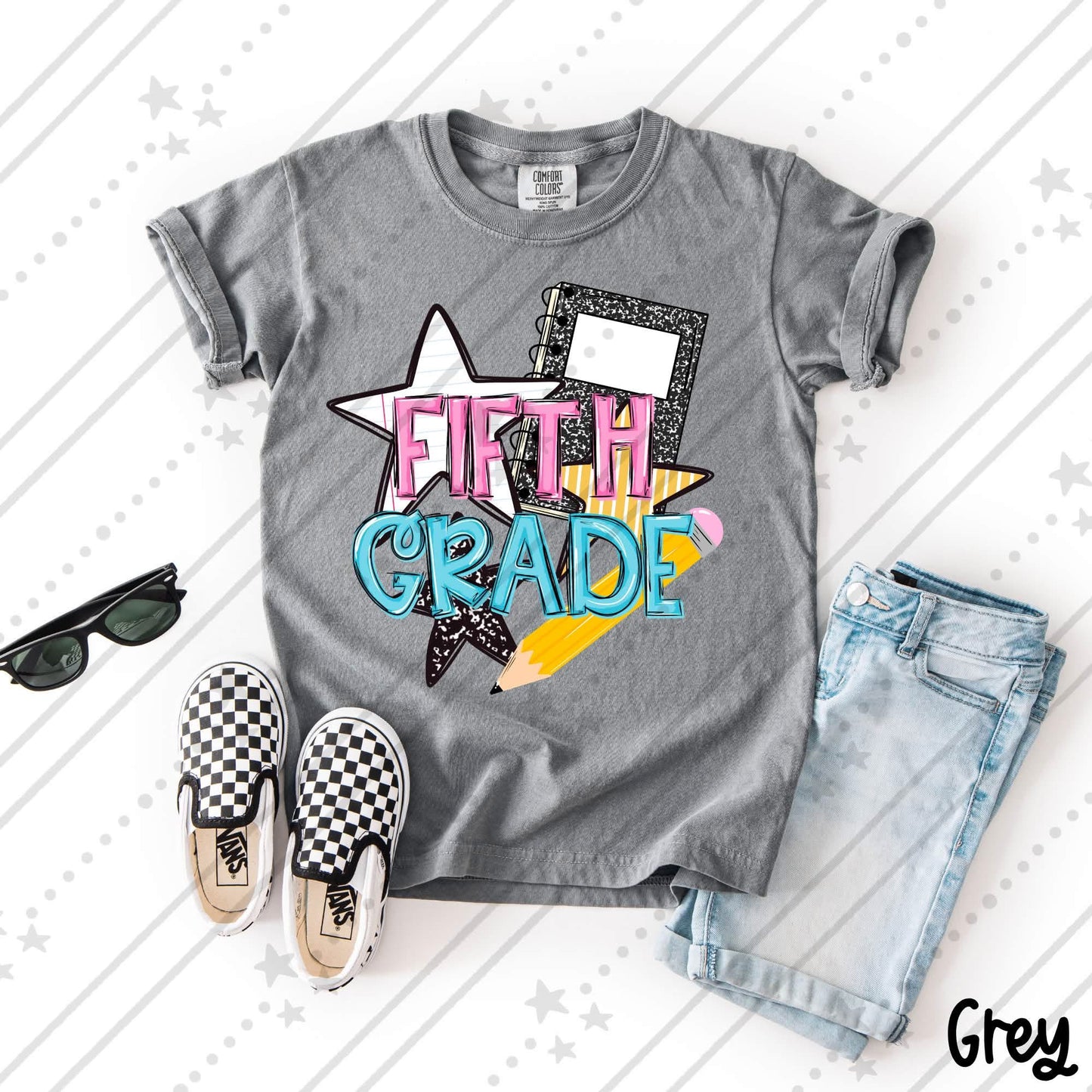 STARS GIRL 5TH GRADE - DTF TRANSFER