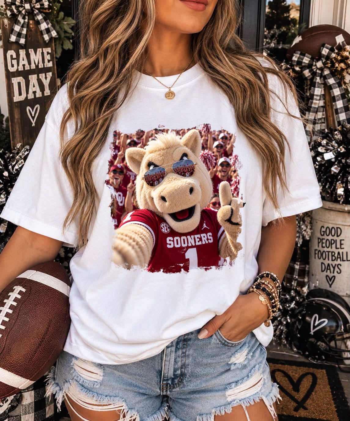 OKLAHOMA SOONERS SELFIE - DTF TRANSFER