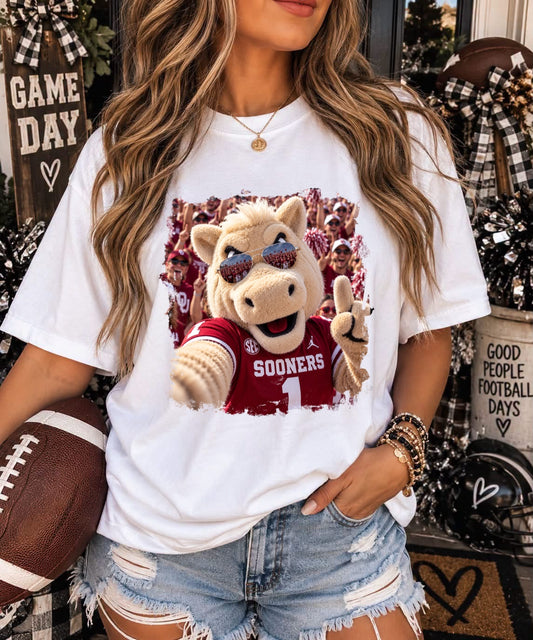 OKLAHOMA SOONERS SELFIE - DTF TRANSFER