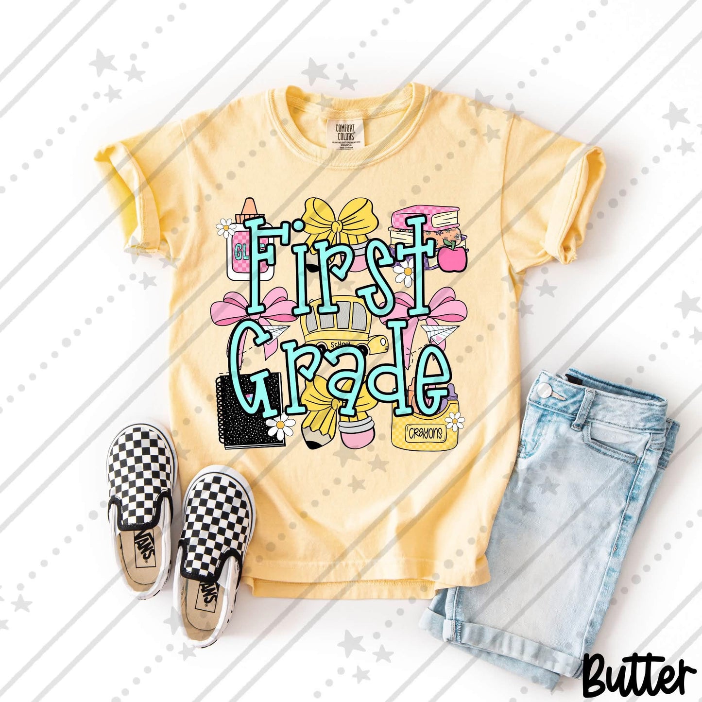 PASTEL COQUETTE 1ST GRADE - DTF TRANSFER