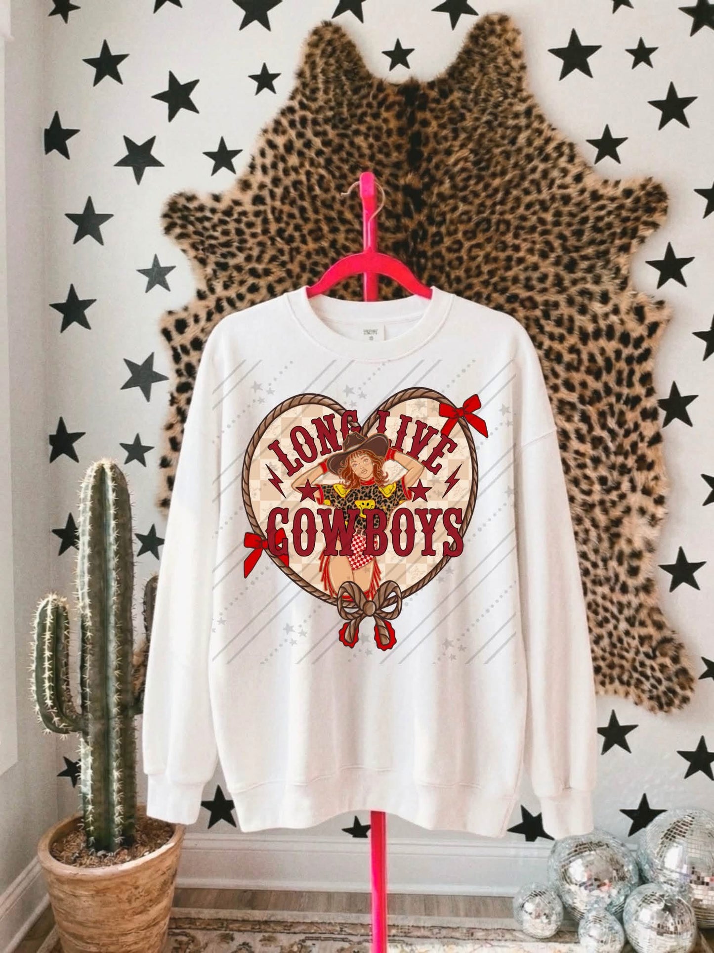 LONG LIVE COWBOYS ROPE HEART - DTF TRANSFER