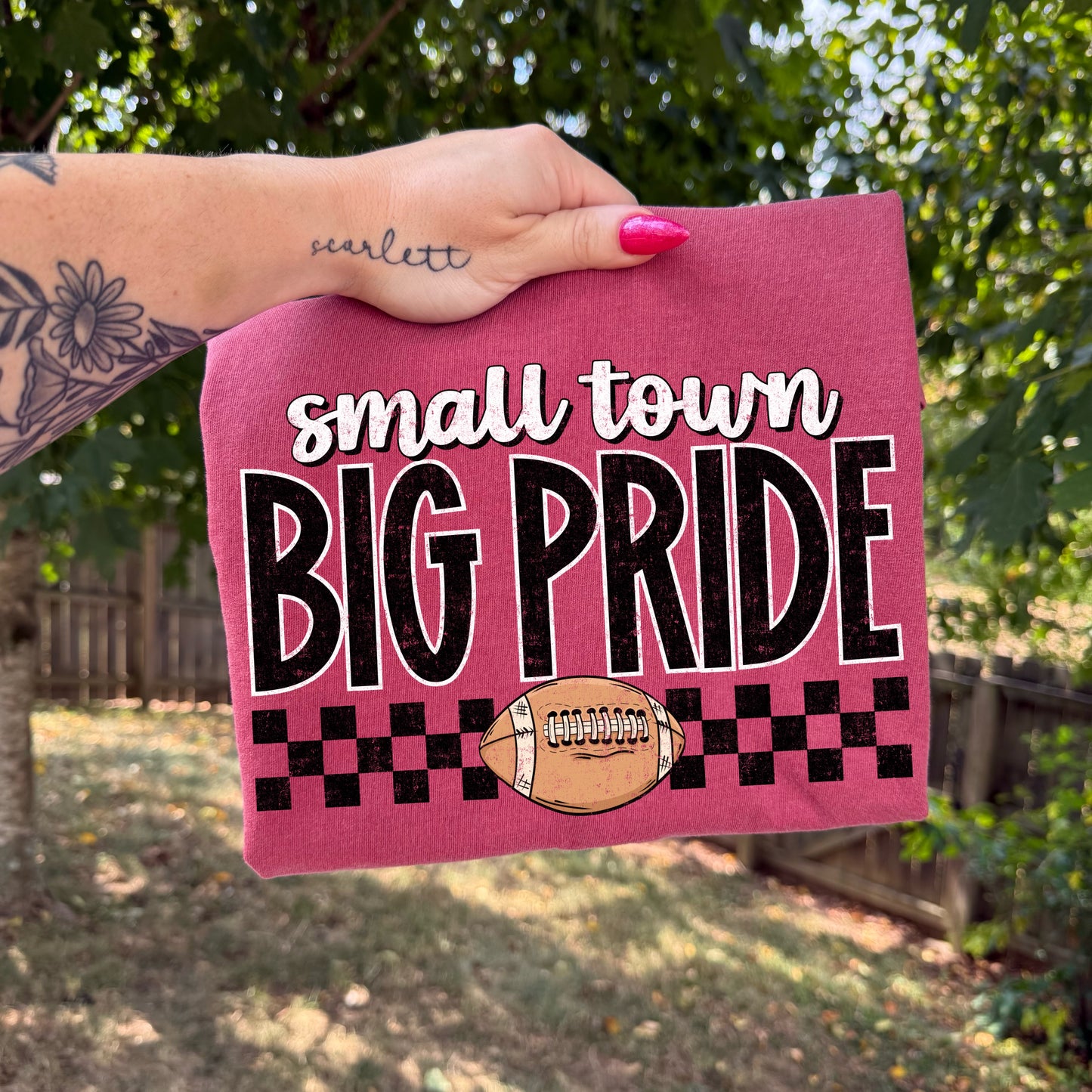 SMALL TOWN PRIDE FOOTBALL - DTF TRANSFER