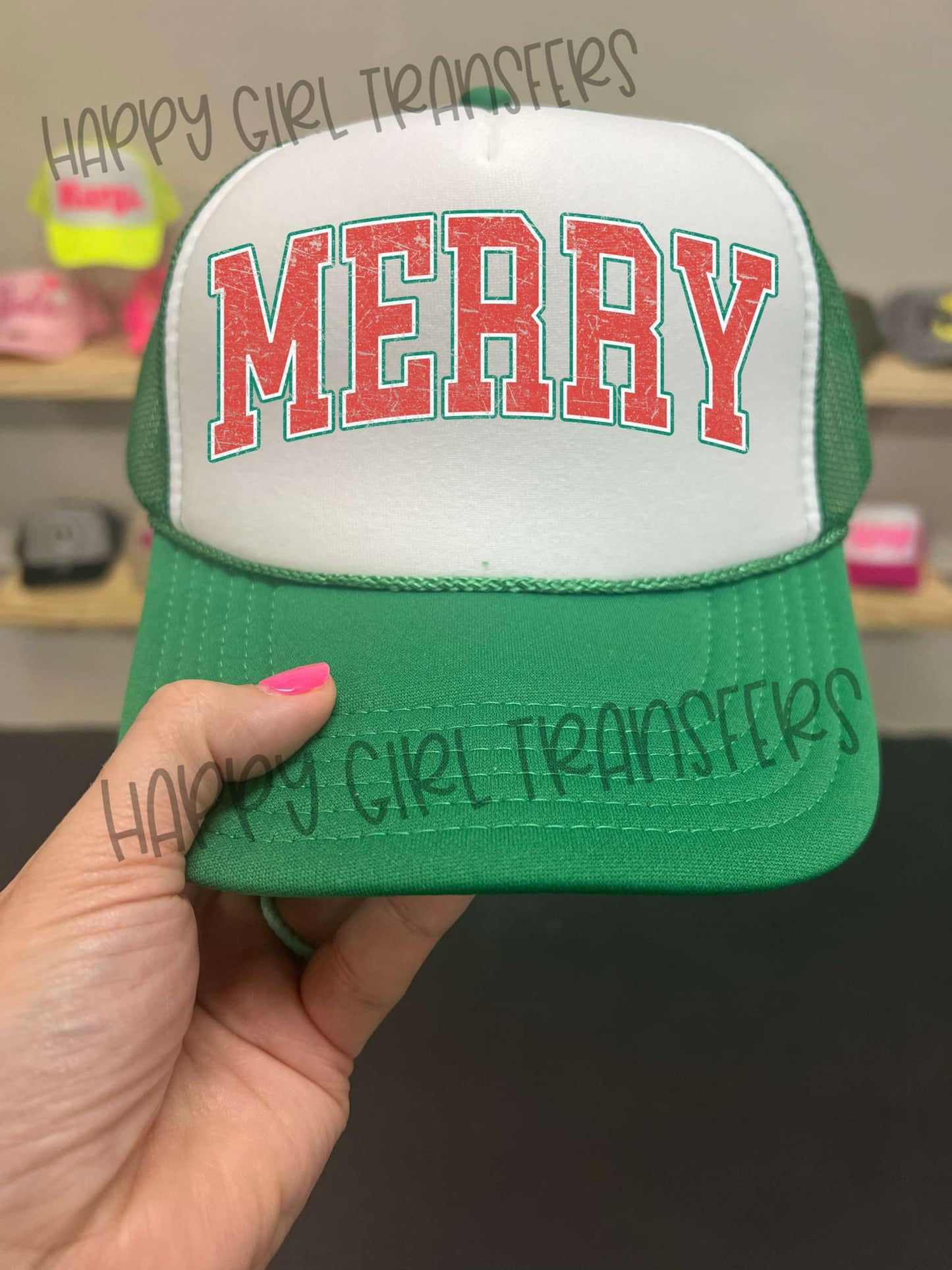 DISTRESSED MERRY - DTF TRANSFER