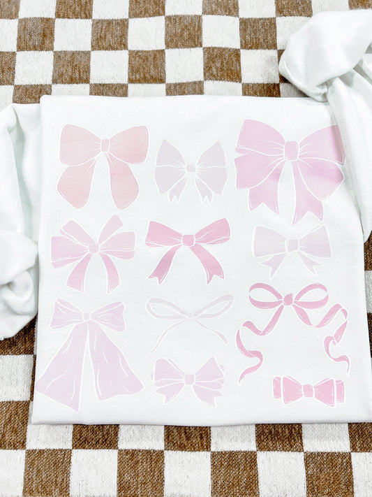 PINK BOWS - DTF TRANSFER