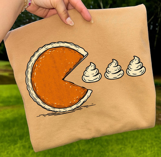 PUMPKIN PIE PAC MAN - DTF TRANSFER