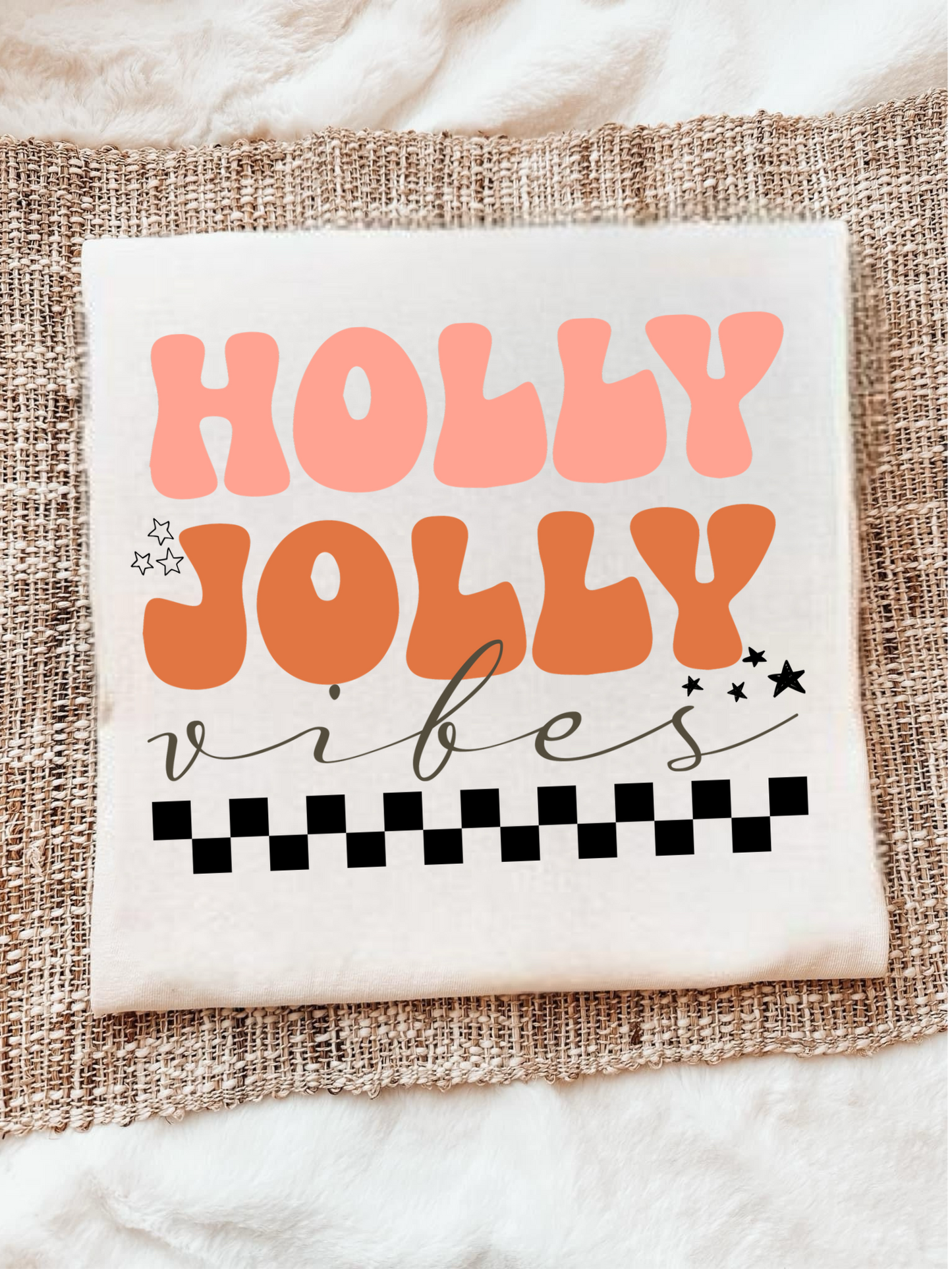 HOLLY JOLLY VIBES - DTF TRANSFER