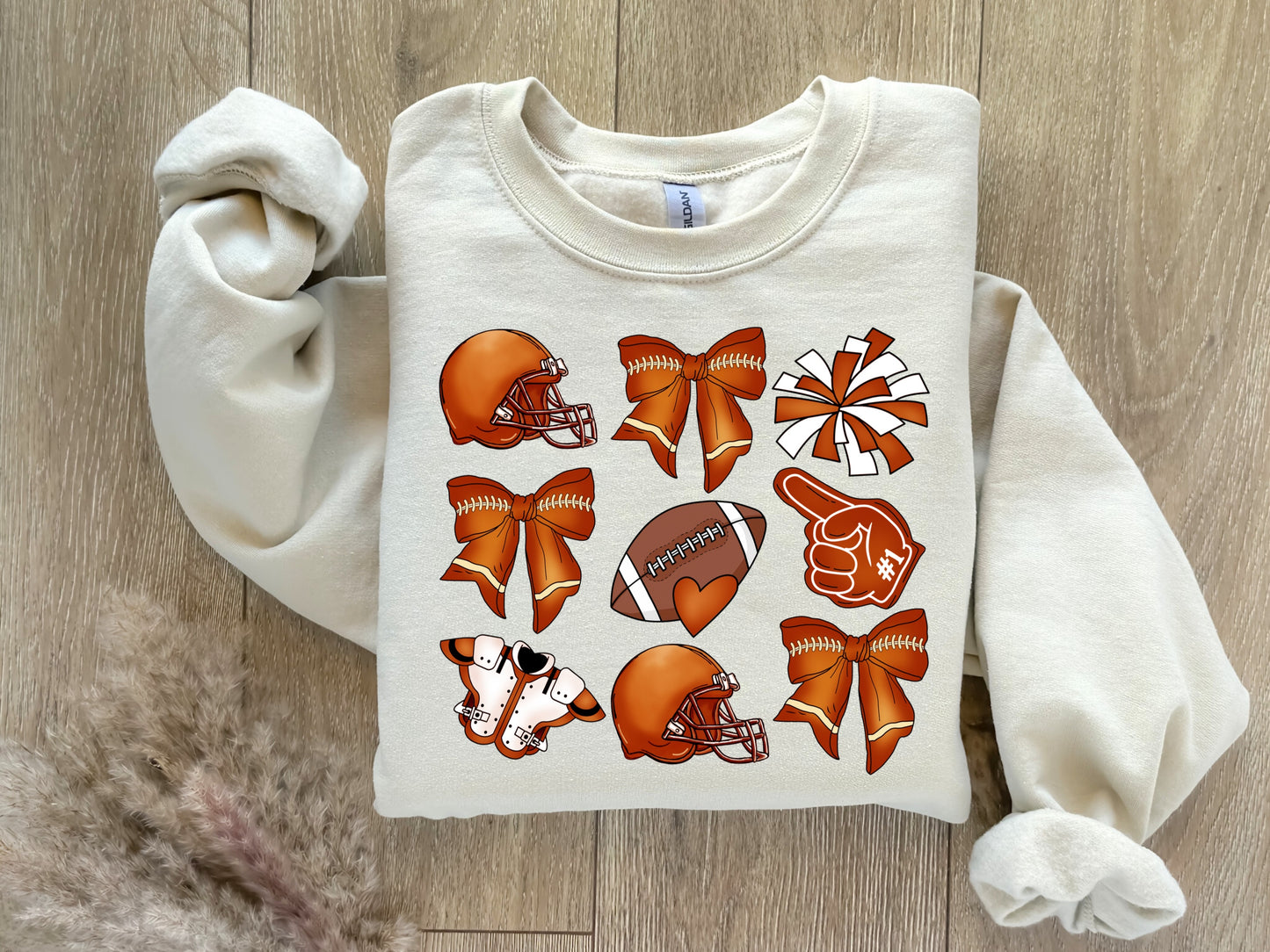 ORANGE SCHOOL SPIRIT COQUETTE - DTF TRANSFER