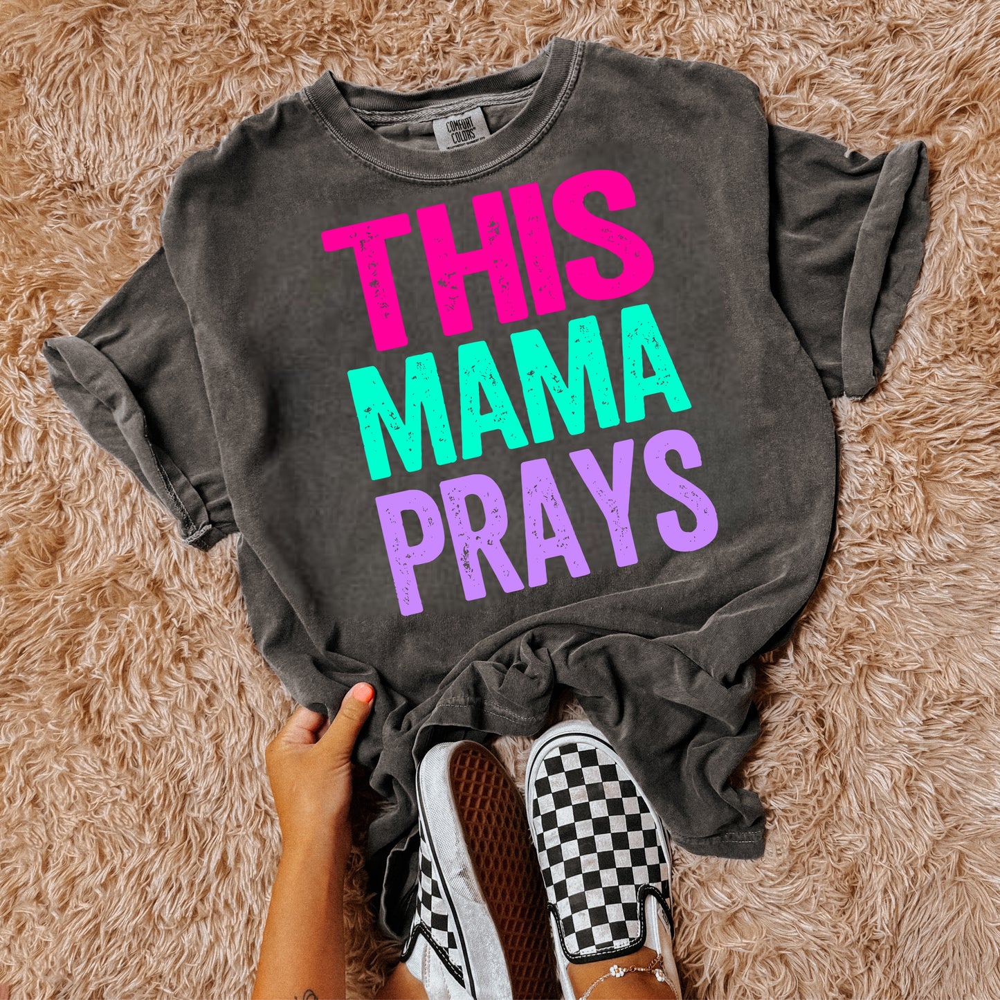 COLORFUL THIS MAMA PRAYS - DTF TRANSFER