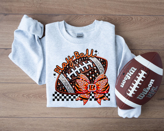 FAUX SPARKLES BENGALS - DTF TRANSFER