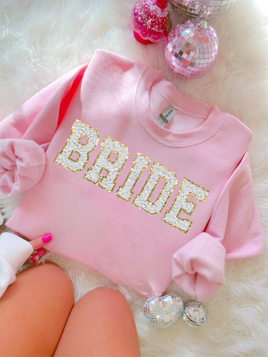 FAUX CHENILLE BRIDE PATCH - DTF TRANSFER