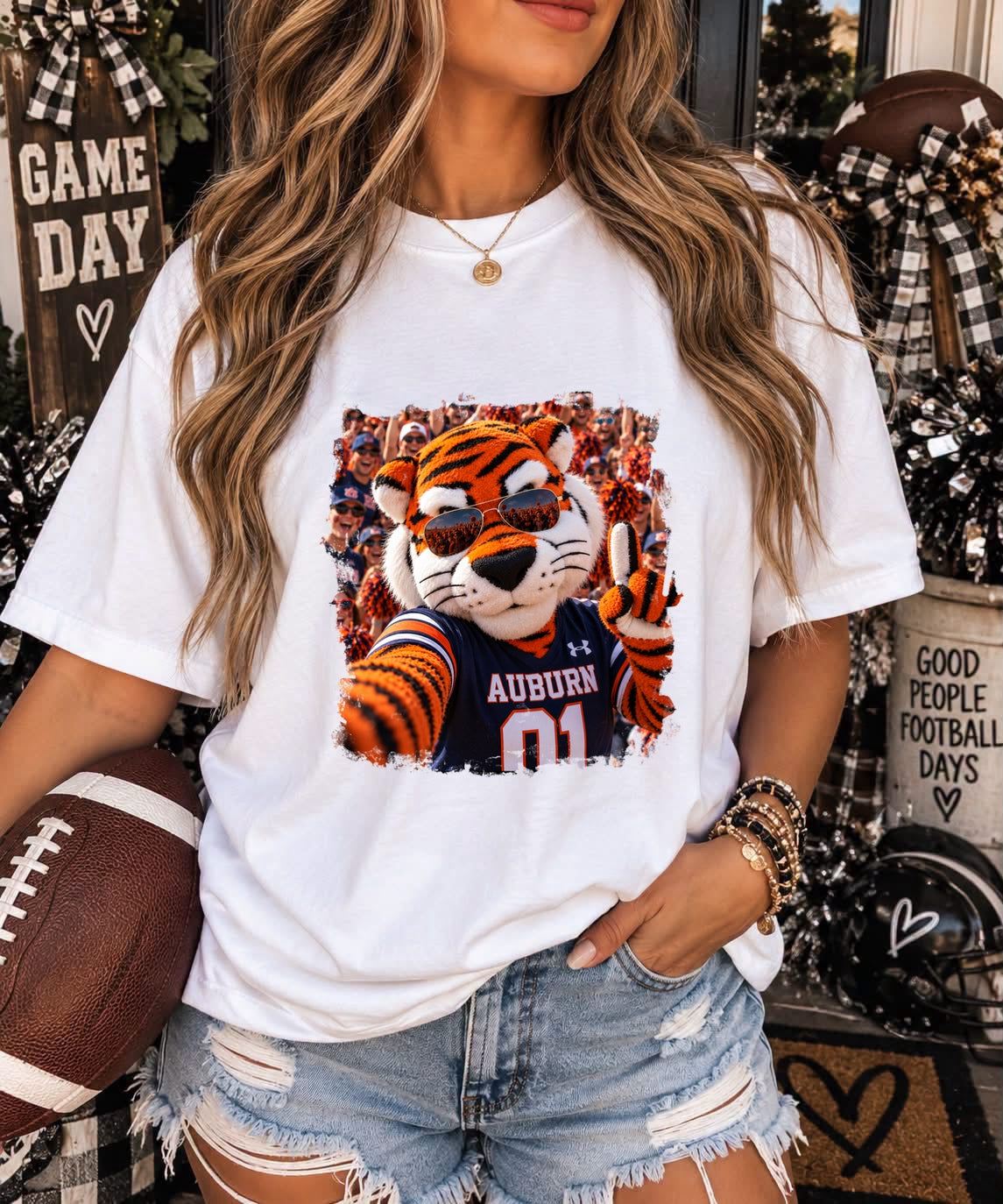 AUBURN TIGERS SELFIE - DTF TRANSFER